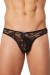 String Homme en Dentelle Noire
