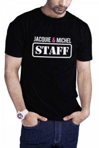 T Shirt Jacquie et Michel Staff Noir Jacquie & Michel