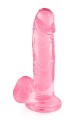 Gode Jelly Rose Ventouse L 20cm