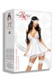 Nuisette Blanche BabyDoll Eve et Masque Beauty Night Beauty Night