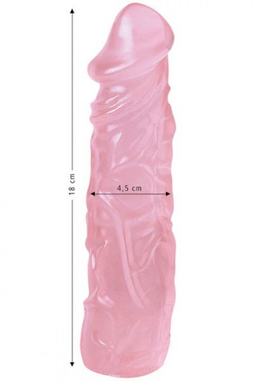 Gode Jelly Venus Rose 19 x 4,5 cm