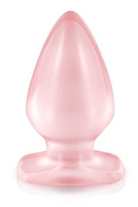 Plug Anal Cristal Rose 12 * 10 cm Belgo-Prism