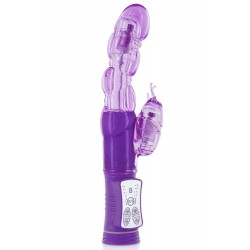 Vibro Rabbit Violet Tête Rotative UsB