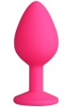 Plug Anal bijou rose Large 9cm Dibe