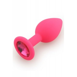 Plug Anal bijou rose Large 9cm