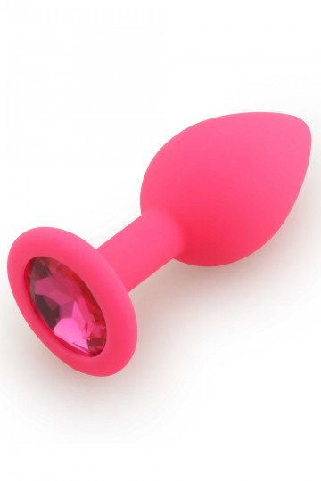 Plug Anal bijou rose Large 9cm