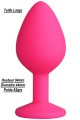 Plug Anal bijou rose Large 9cm Dibe