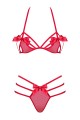 Ensemble Strappy Sexy Rouge Giftella Obsessive