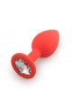 Plug Anal Bijou Rouge Large 9cm Dibe