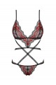 Body String Noir Rouge Megies Obsessive