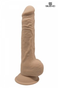Gode Double Densité Caramel 23,5 x 4,3 cm SilexD
