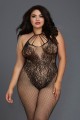 Combi BodyStocking Grande Taille Résille Style Body Dreamgirl