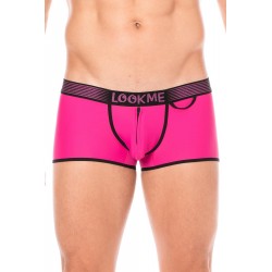 Boxer Mini-Pants Magenta Échancré Zip