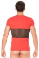 T Shirt Filet Sexy Homme Rouge LookMe