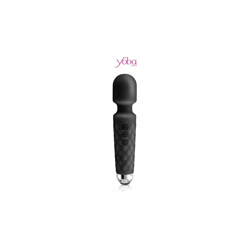 Vibromasseur Wand - Stimulateur Point G - 20 Programmes - Étanche Et Silencieux - Noir