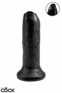 Gode Noir 17,5 cm Prépuce King Cock Pipedream