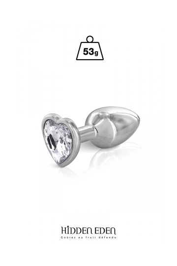 Plug Anal Bijou Coeur Aluminium Taille S 53gr