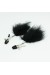 Pinces à Seins Plumes Noires