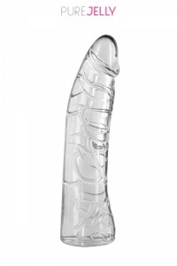 Godemichet Courbe Cristal 18,5 cm Jelly Pure Jelly