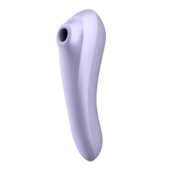 Vibro et Stimulateur Clitoris Connecté Violet Dual Pleasure