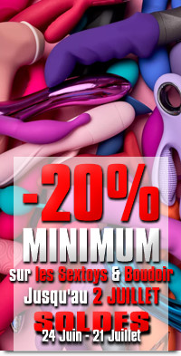 Tous les Sextoys &agrave; Minimum -20% pour le Lancement des Soldes 