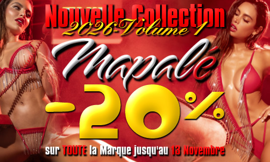 -20% sur TOUTE la Marque Maplé Lingerie Sexy Chic et Coquine et Libertine