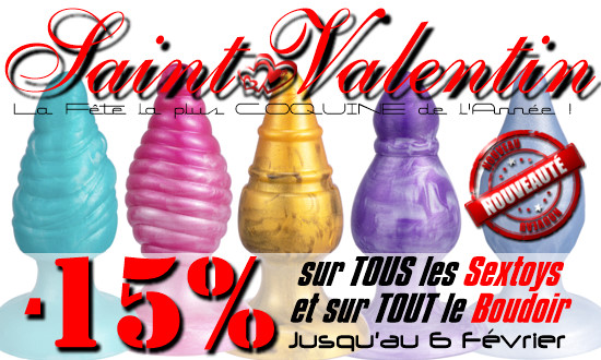 -15% sur tous les Sextoys en Promo pour la plus HoT des Saint Valentin