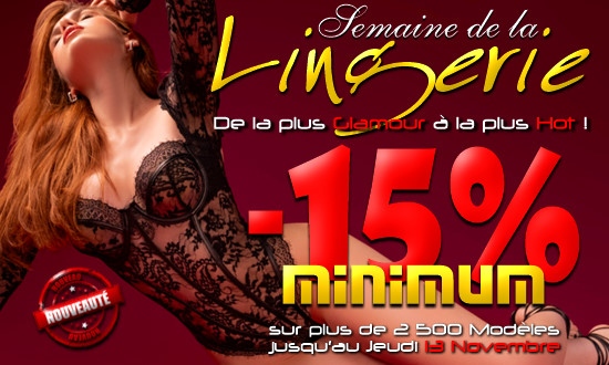 Toute la Lingerie Coquine ou Sexy Chic et Libertine en Promo