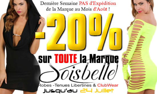 -15% à -35% sur TOUTE la Lingerie Sexy